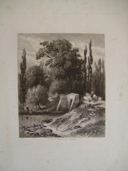 Pont de la Chaussée, près Nantes, Louis Marvy