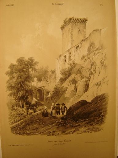 La Campagne, Etude aux deux crayons, Louis-Julien Jacottet