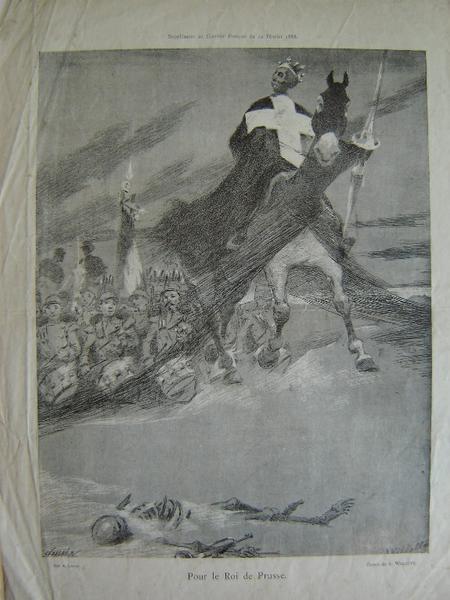 Pour le roi de Prusse, Adolphe Léon Willette, 1888