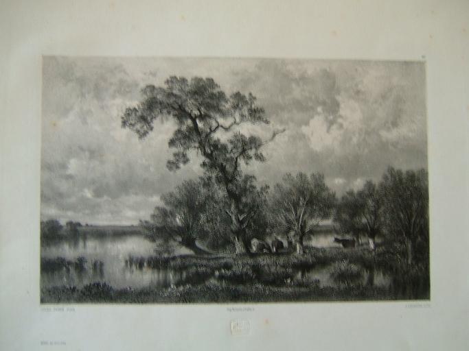 Bords de rivière, Jules Laurens, 19e siècle