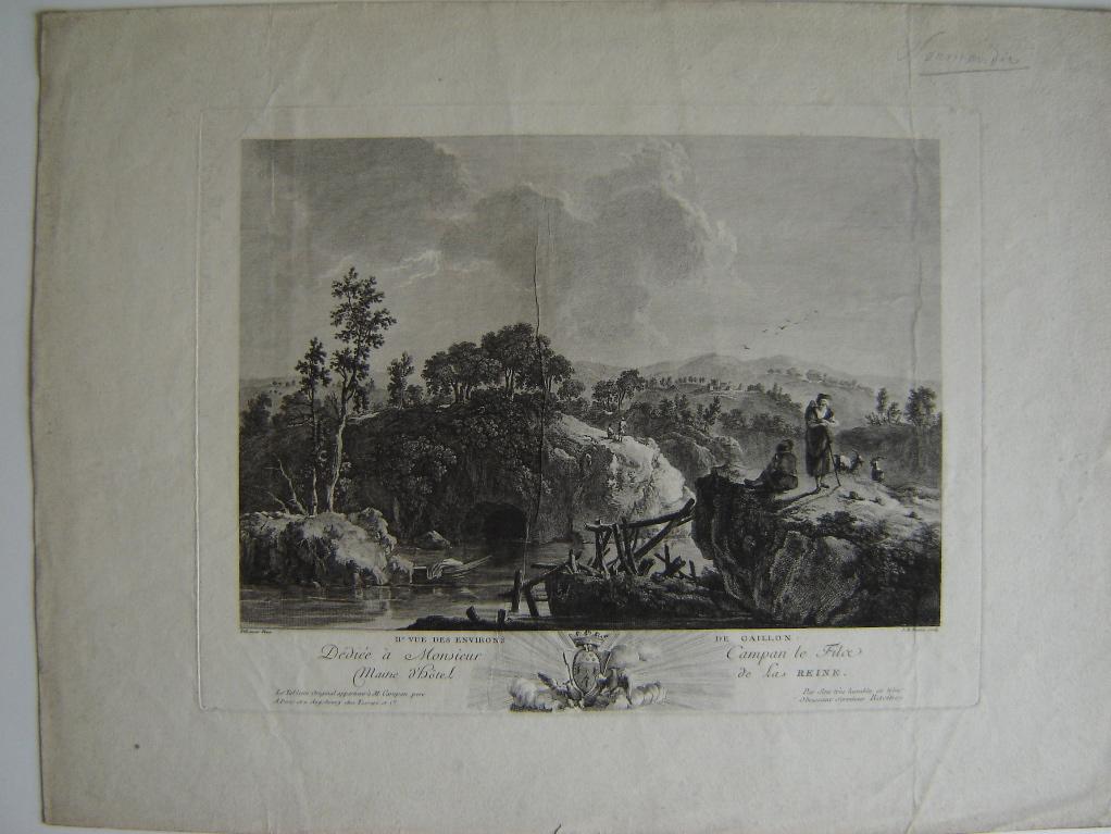 Deuxième vue des environs de Gaillon (Eure), Jean Baptiste Racine, 2e moitié 18e siècle