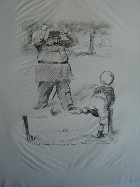Les temps nouveaux : C'est défendu de marcher dans l'herbe, Hermann-Paul, 4e quart 19e siècle, 1ère moitié 20e siècle