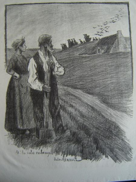 Les temps nouveaux : Ah les sales corbeaux !, Jules Henault, 4e quart 19e siècle, 1er quart 20e siècle