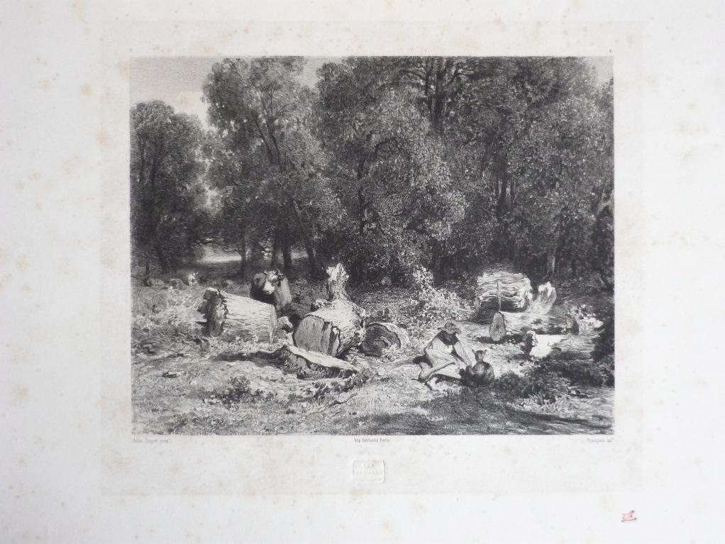 Le pâtre dans la clairière, Louis Français, 1847