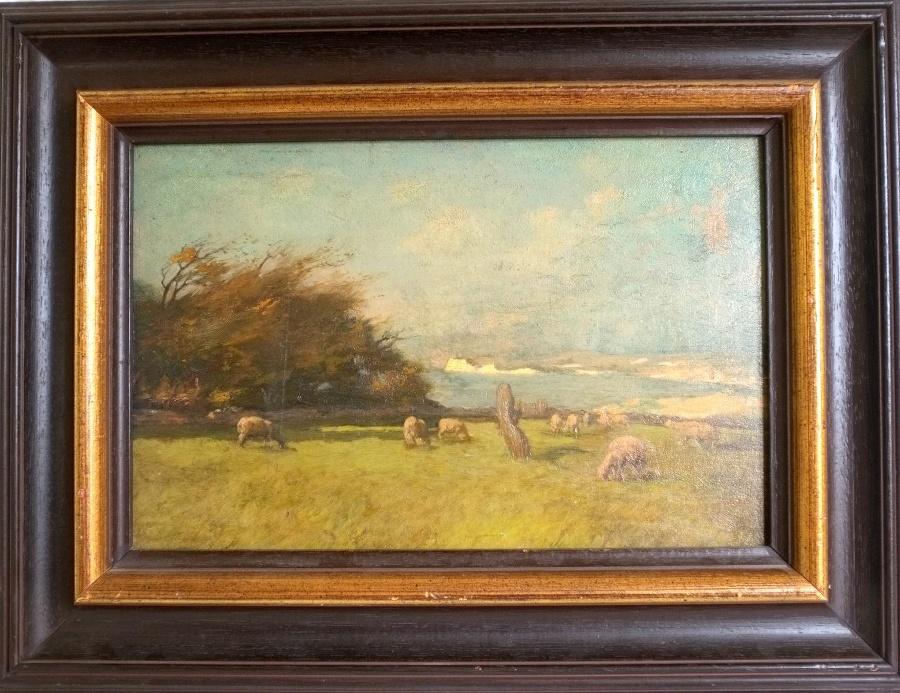 Moutons au pâturage, Auguste Marie Boulard, 19e siècle