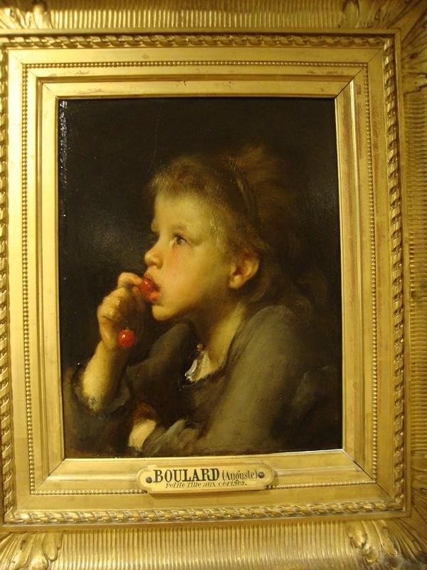 L'enfant aux cerises, Auguste Marie Boulard, 19e siècle