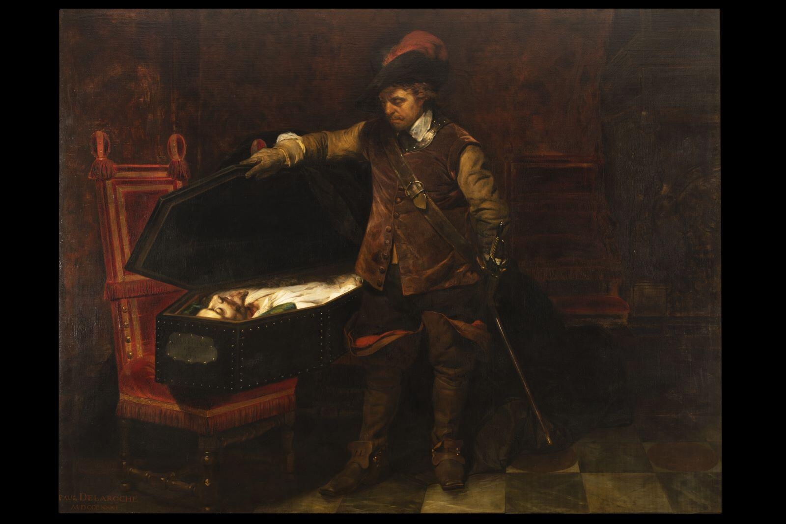 Cromwell devant le cercueil de Charles 1er ; Cromwell découvrant le cercueil de Charles 1er ; Cromwell ouvrant le cercueil de Charles 1er_0