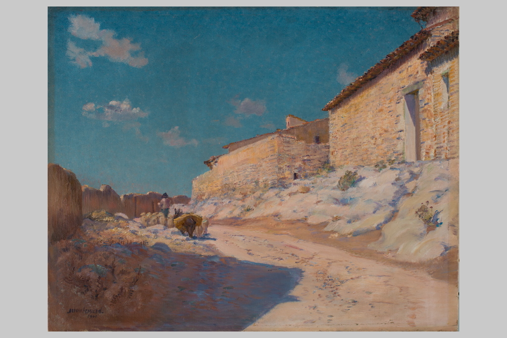 Vieux village provençal, Frédéric Montenard, 1909 avant