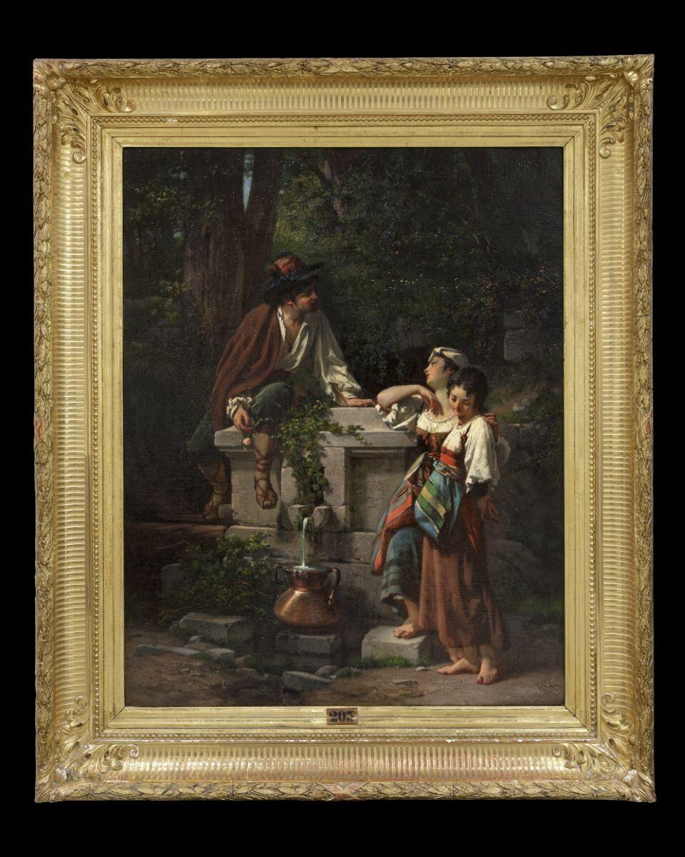 Scène de genre, Adolphe Perrot, 19e siècle