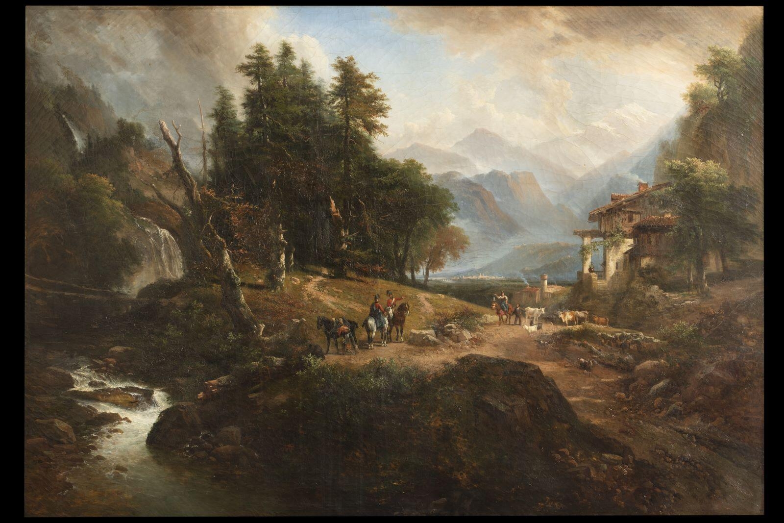 Vue de la vallée de l’Inn dans le Tyrol, Louis Etienne Watelet, 1850