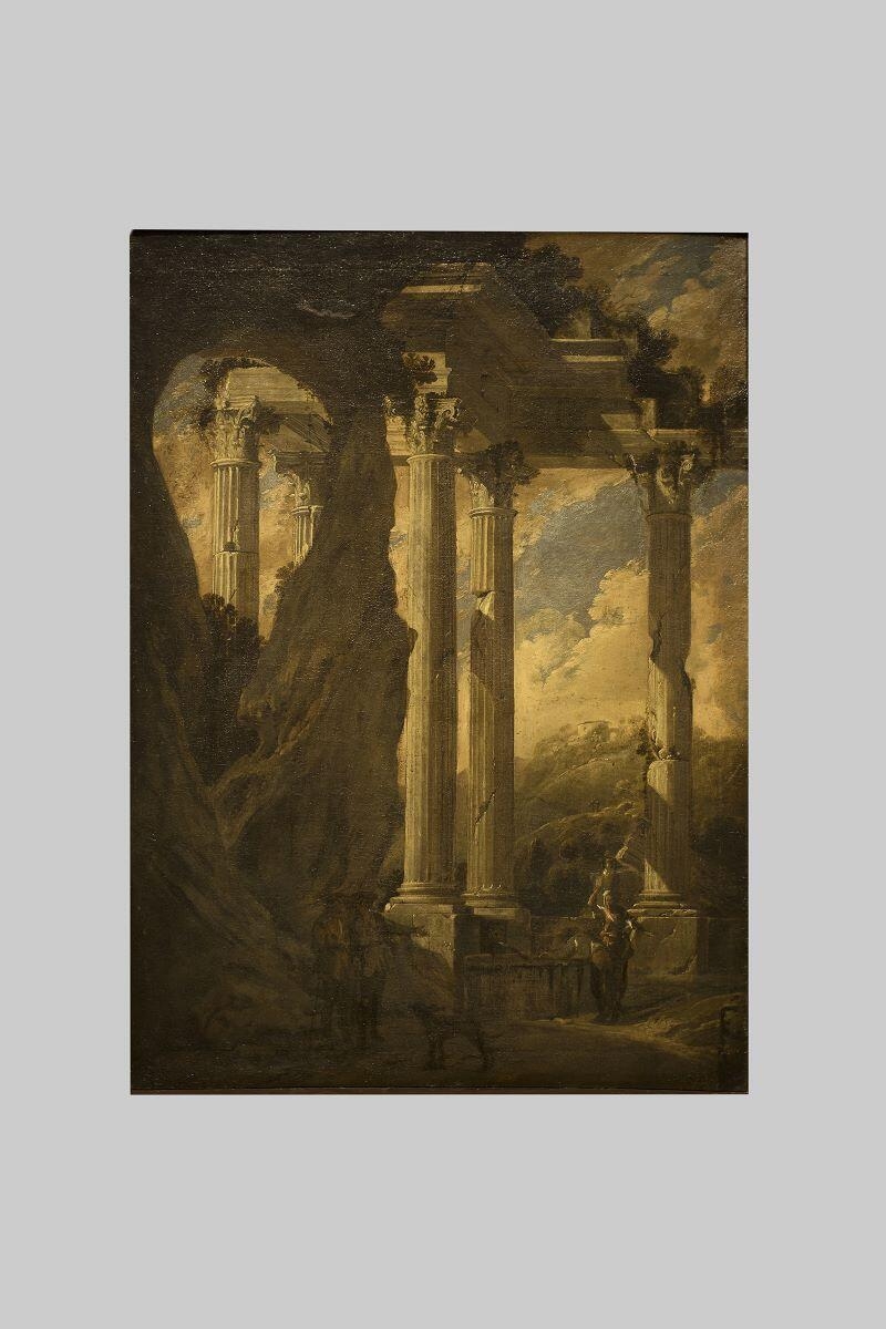 Ruines dans un paysage, Philippe Peter Roos, 1687
