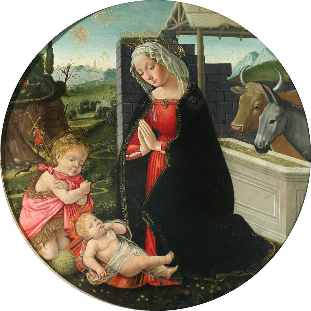 La Vierge et saint Jean-Baptiste adorant l'Enfant Jésus_0