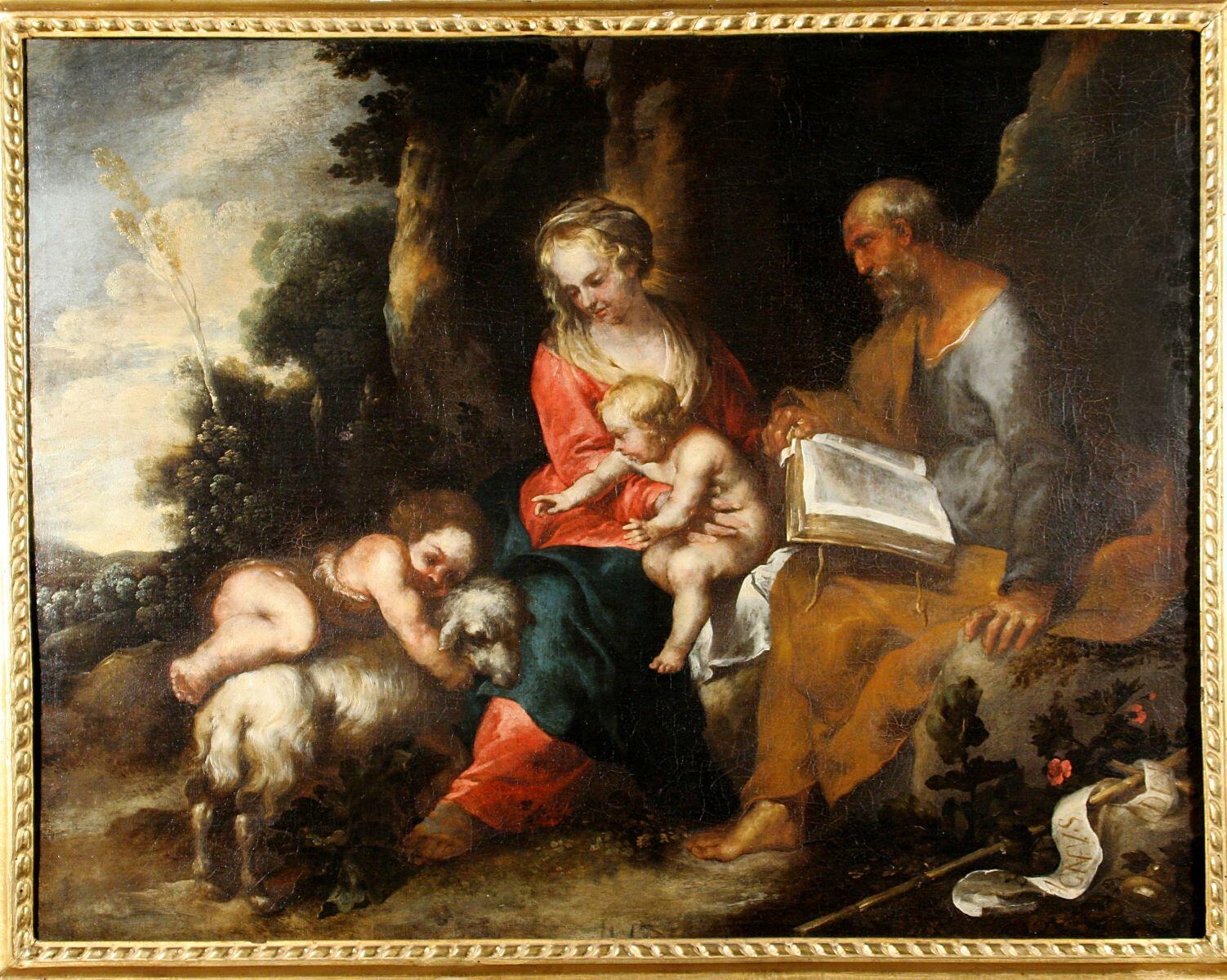 La Sainte Famille et saint Jean-Baptiste_0