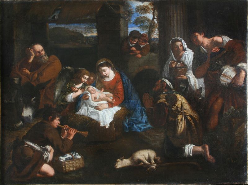 Adoration des bergers, Pier Francesco Mola, 1640 vers