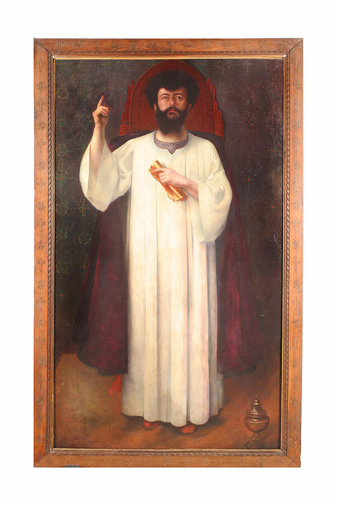 Portrait de Joséphin Péladan, grand maître de la Rose + Croix, Jean Delville, 1895