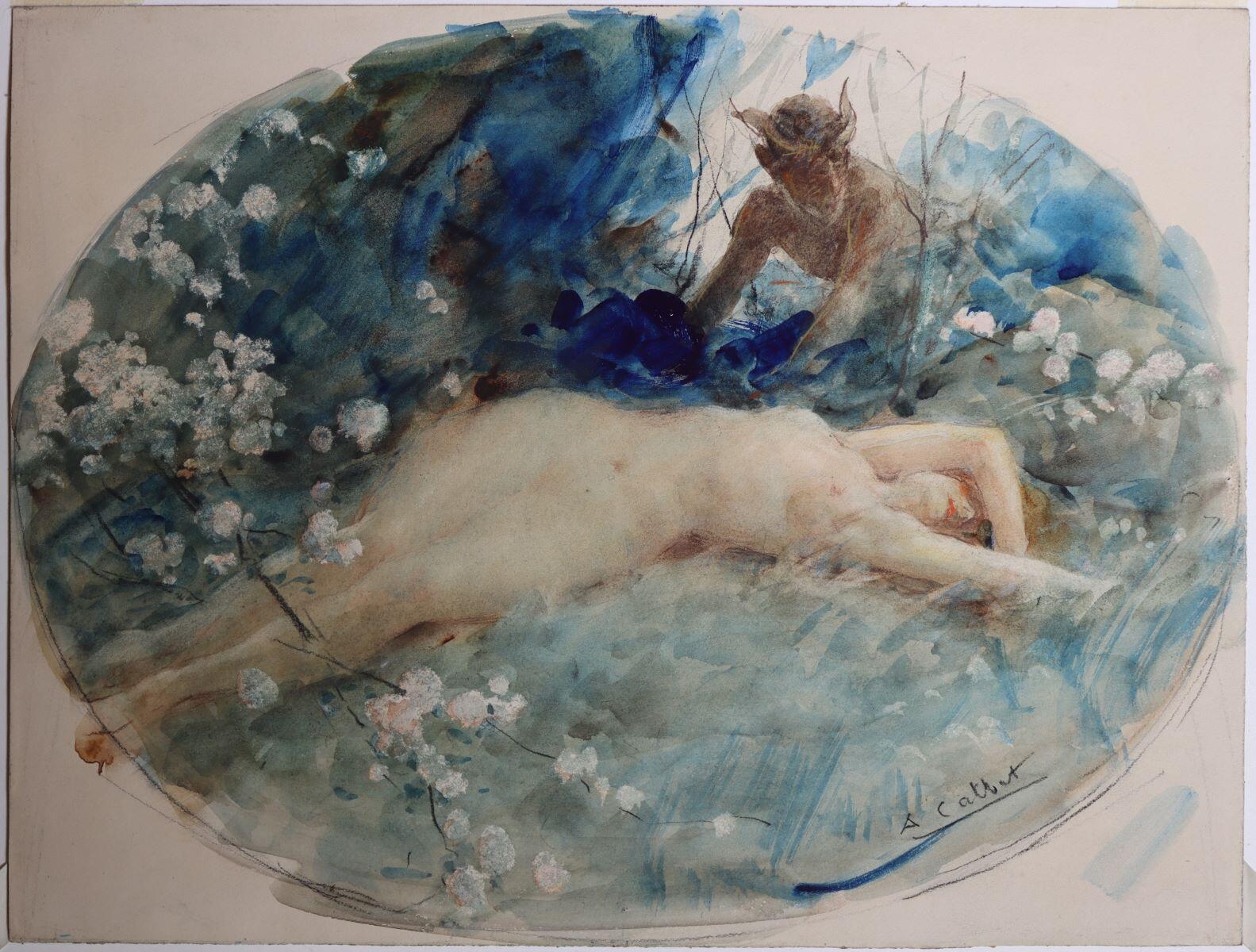 Faune et  dryade, Antoine Calbet, 1924 avant