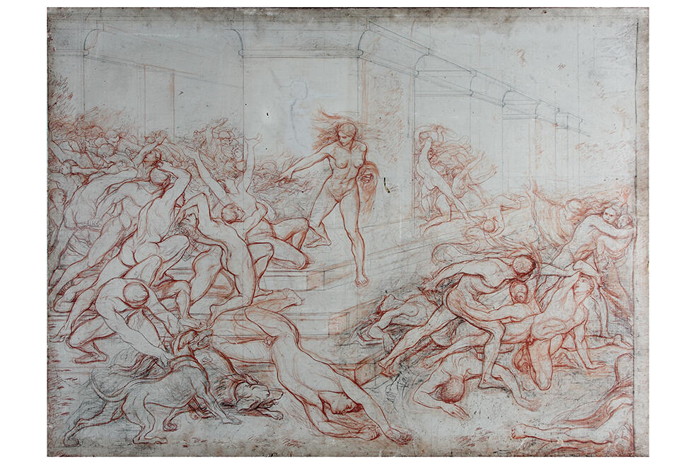 Massacre des enfants de la race royale ordonné par Athalie, Xavier Sigalon, 1827