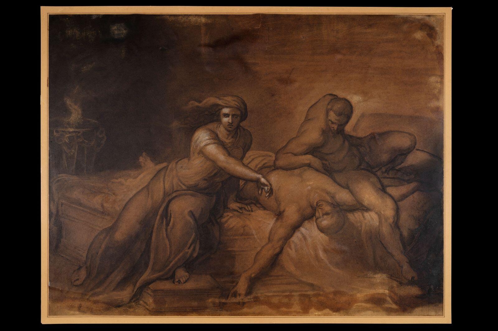 Mort de l'Empereur Claude, Xavier Sigalon, 19e siècle