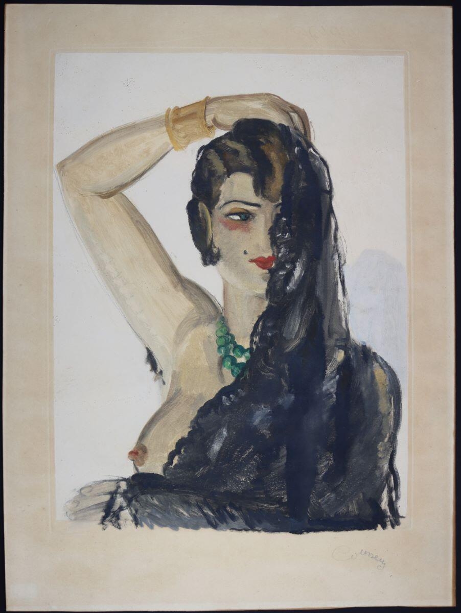 Portrait de femme ; L'Espagnole, Armand Coussens