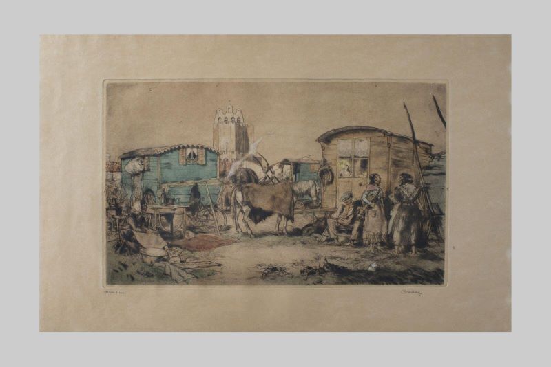 Bohémiens aux Saintes-Maries de la mer, Armand Coussens