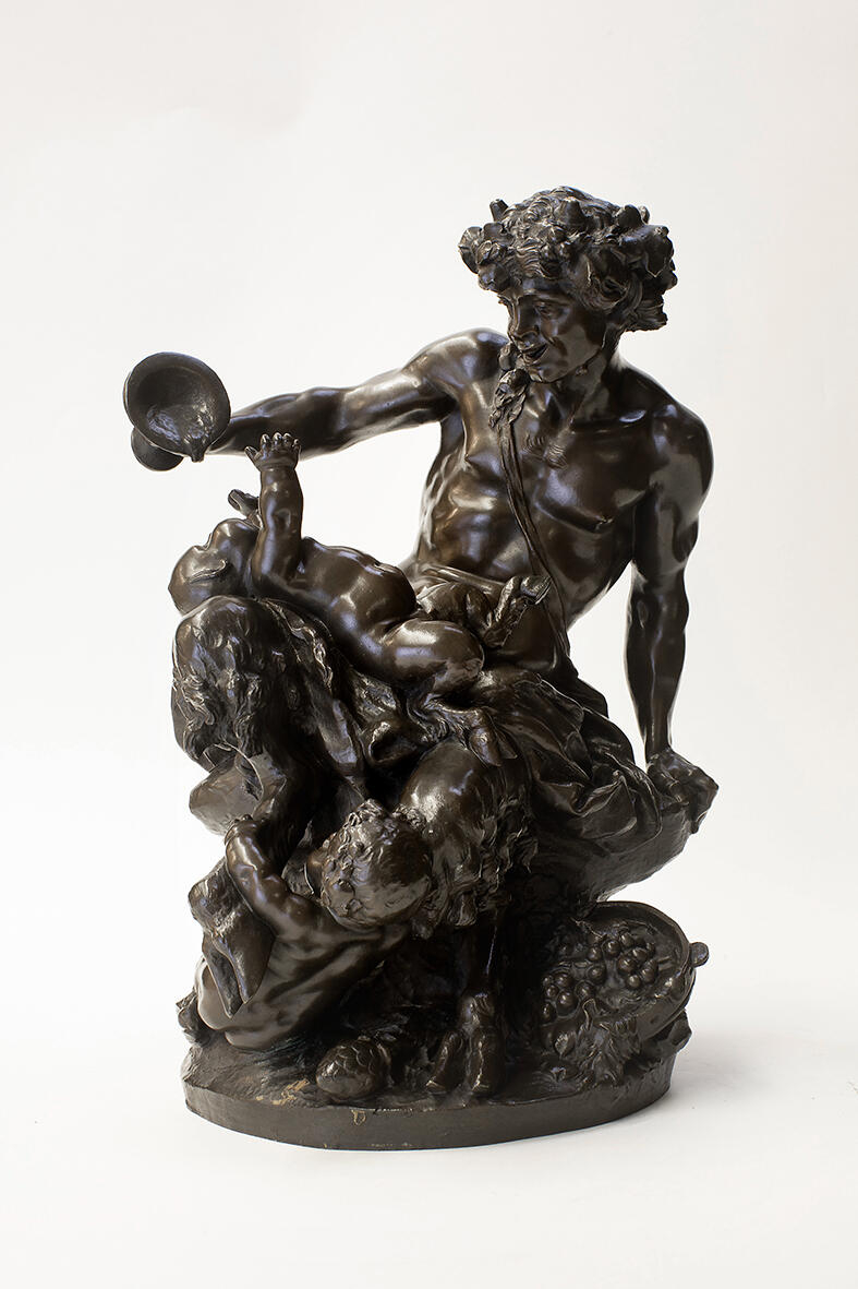 Satyre jouant avec ses enfants, Clodion