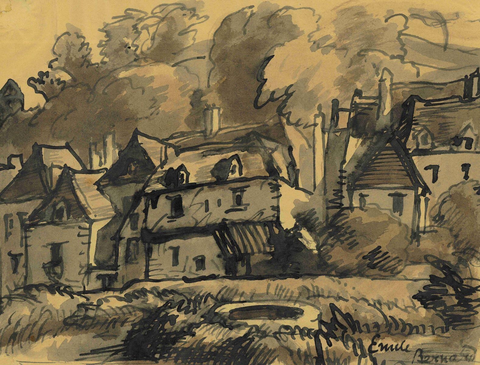 Paysage, Émile Bernard, 19e siècle, 20e siècle