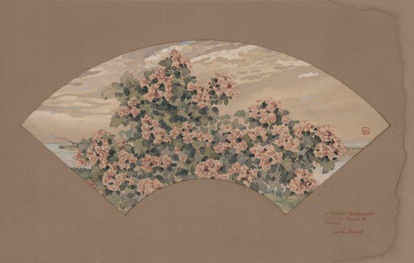 Décor d'éventail, George Auriol, 19e siècle ,  20e siècle