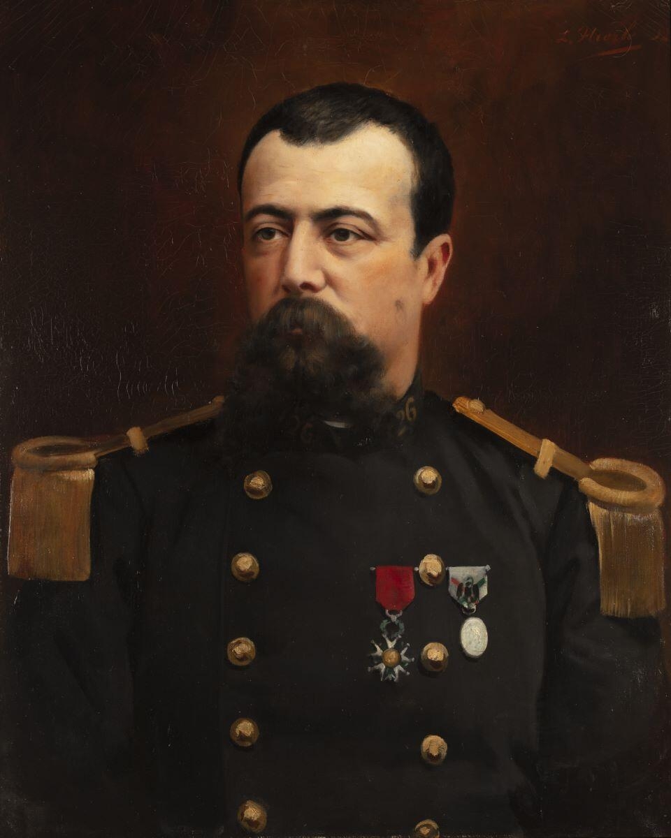 Portrait d'un militaire, Louis Hierle, 1892