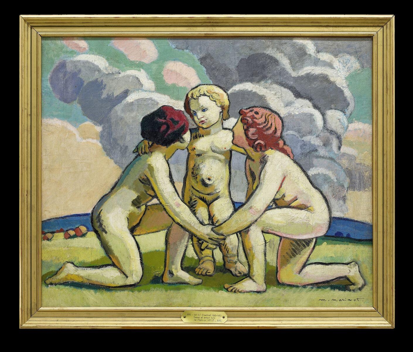 Femmes et enfant, Maurice Marinot, 1910