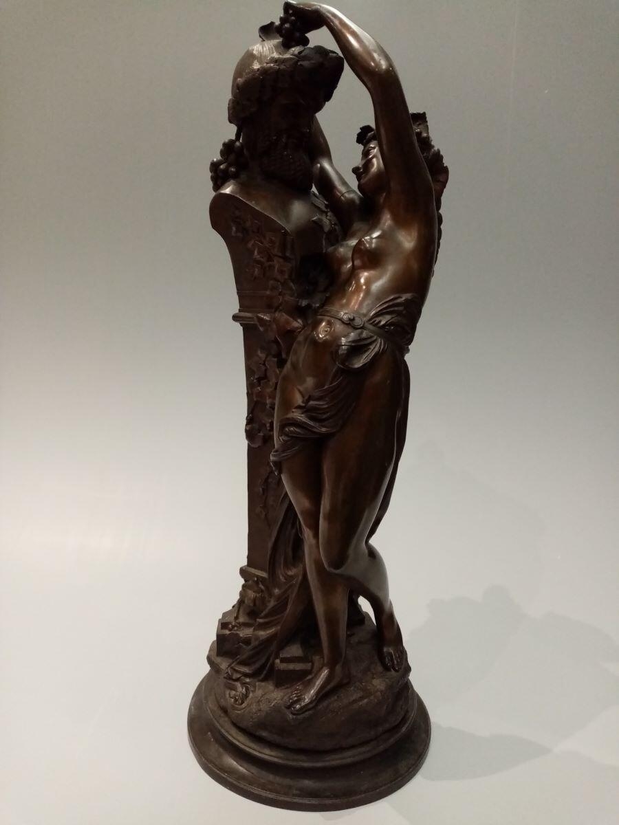 Bacchante ou femme couronnant ; Ménade et Silène, Albert Ernest Carrier-Belleuse, 19e siècle