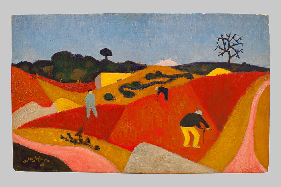 Plantation d'une vigne, Jean Hugo, 1957