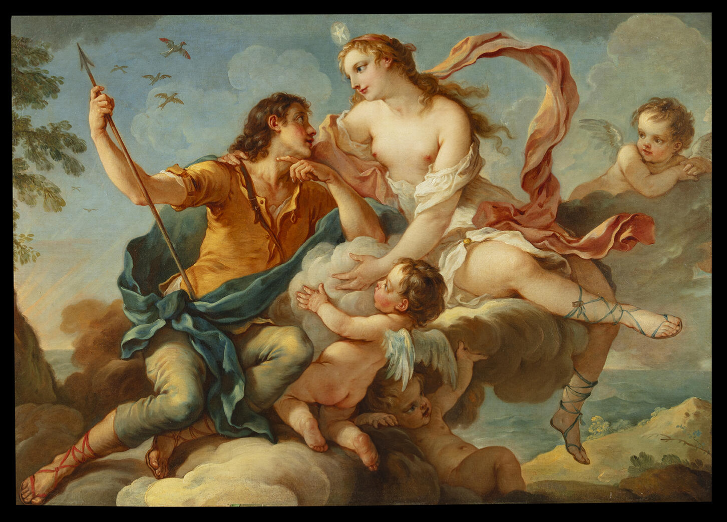 Vénus et Adonis ou Aurore et Céphale, Charles Natoire, 1740-1750