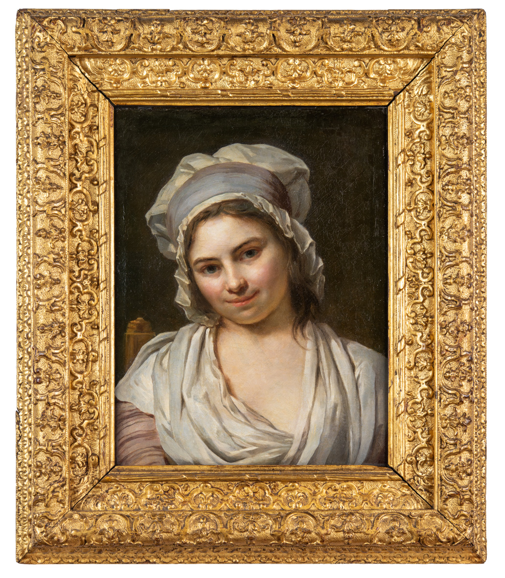Tête de jeune fille, Françoise Duparc, 18e siècle