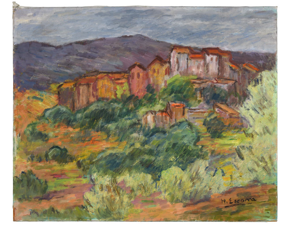 Paysage roussillonnais, Henri Escarra, 1966 avant