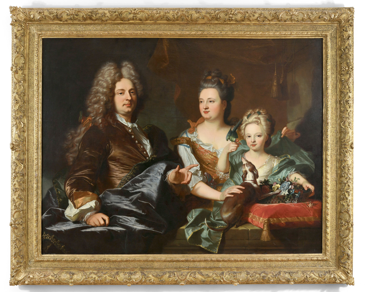 Portrait de Jean Le Juge (?-1707), Elisabeth de Gouy (1668-1743) et leur fille Marguerite Charlotte (vers 1692-après 1744)_0