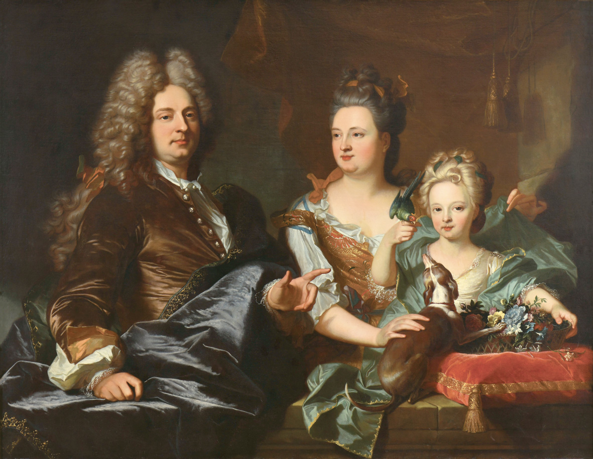 Portrait de Jean Le Juge (?-1707), Elisabeth de Gouy (1668-1743) et leur fille Marguerite Charlotte (vers 1692-après 1744)_1