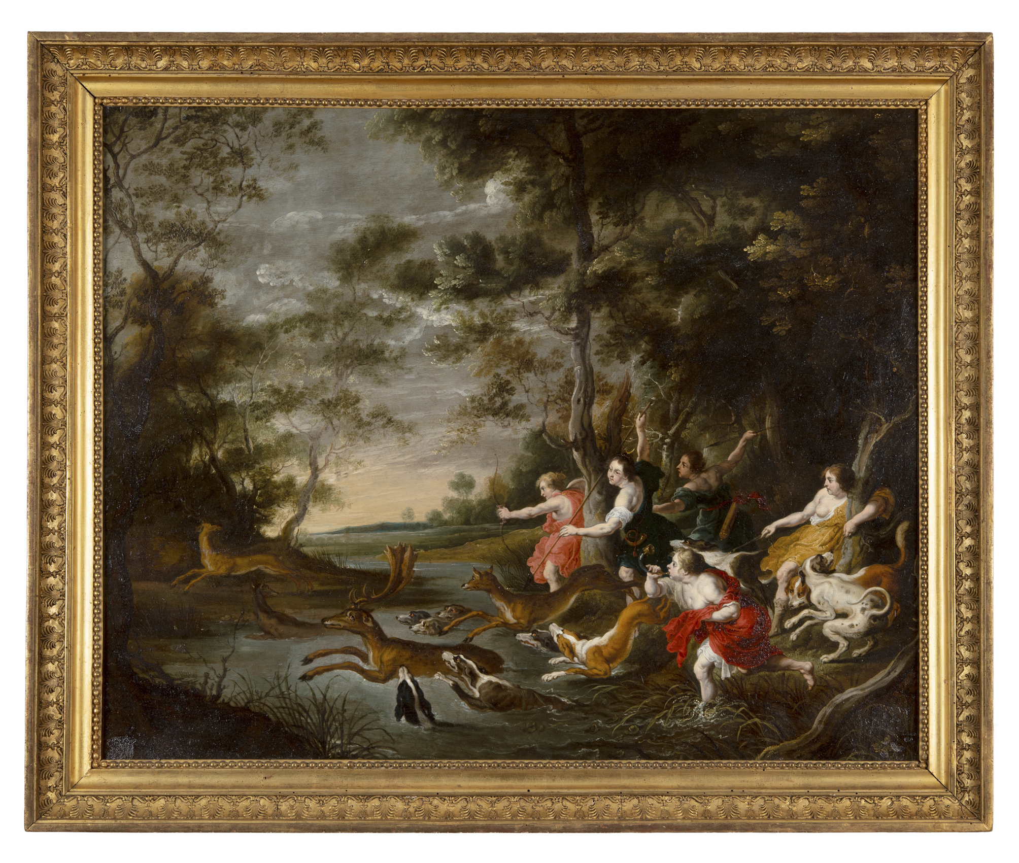 Diane et ses nymphes ou Chasse au cerf_0