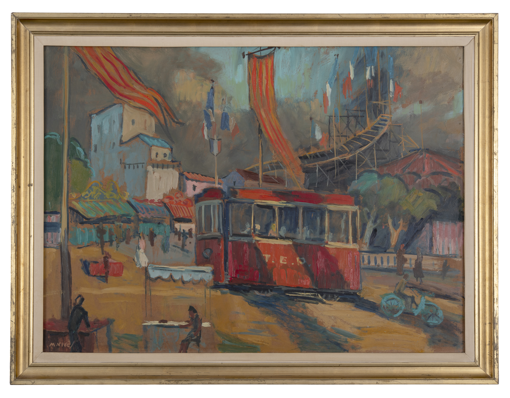 Le tramway rouge, Martin Vivès, 1950