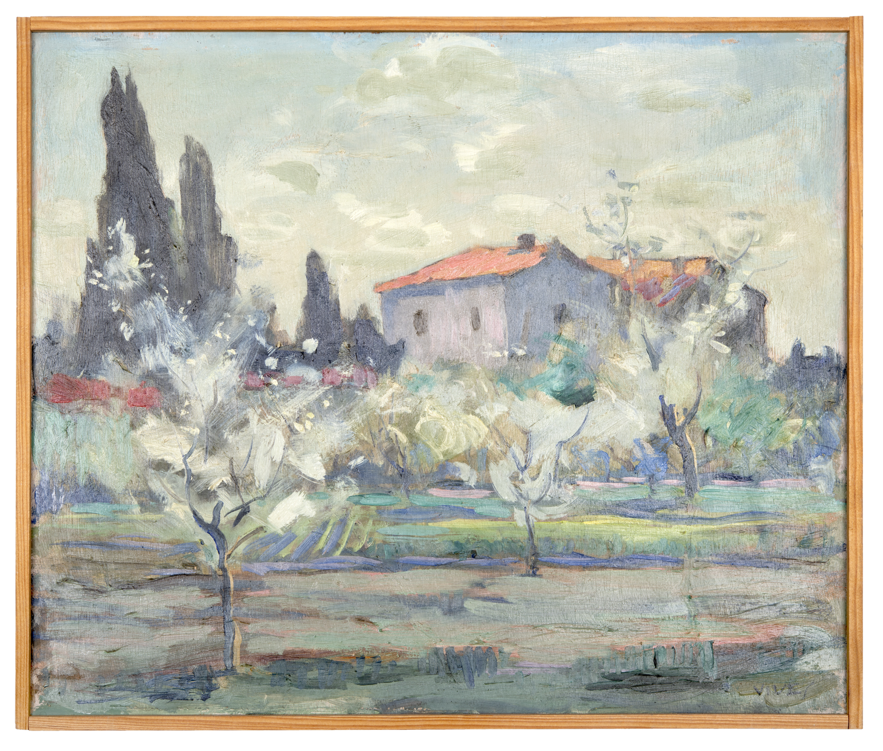 Paysage, Martin Vivès, 1940 avant