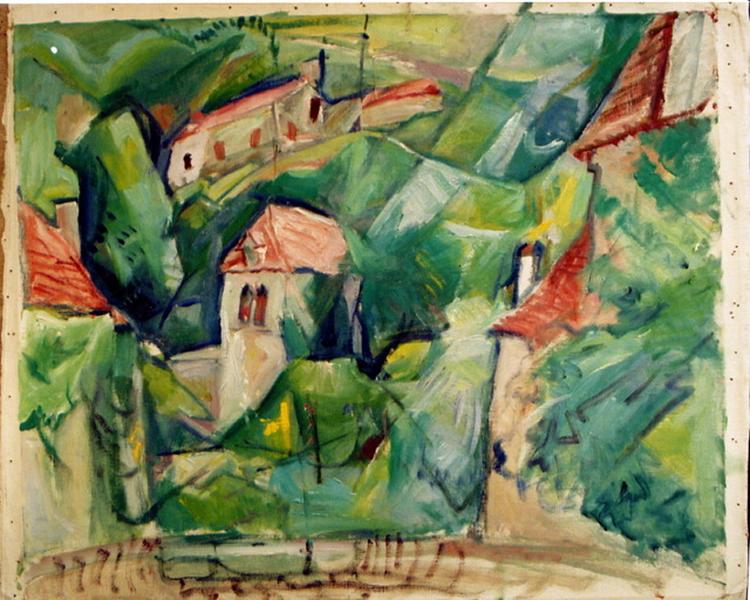 Vue depuis l'atelier de Daura, Saint-Cirq Lapopie_0