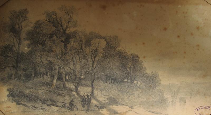 Une forêt au bord d'un lac_0