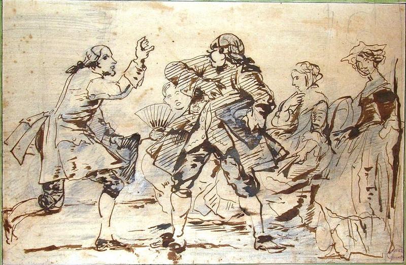 Personnages comiques du 18e siècle, Grandville, 19e siècle