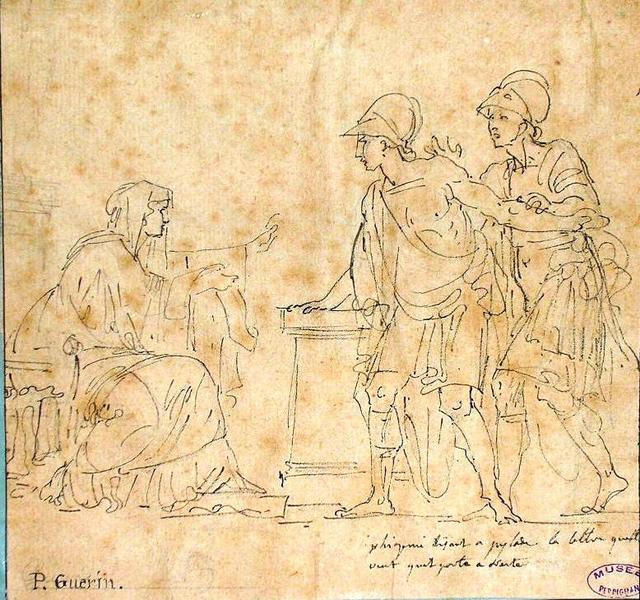 Iphigénie et Pylade, Pierre Narcisse Guerin, 4e quart 18e siècle, 1er quart 19e siècle