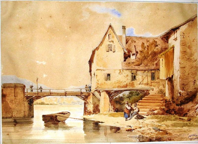 Pont de bois, Jean Baptiste Louis Hubert, 19e siècle