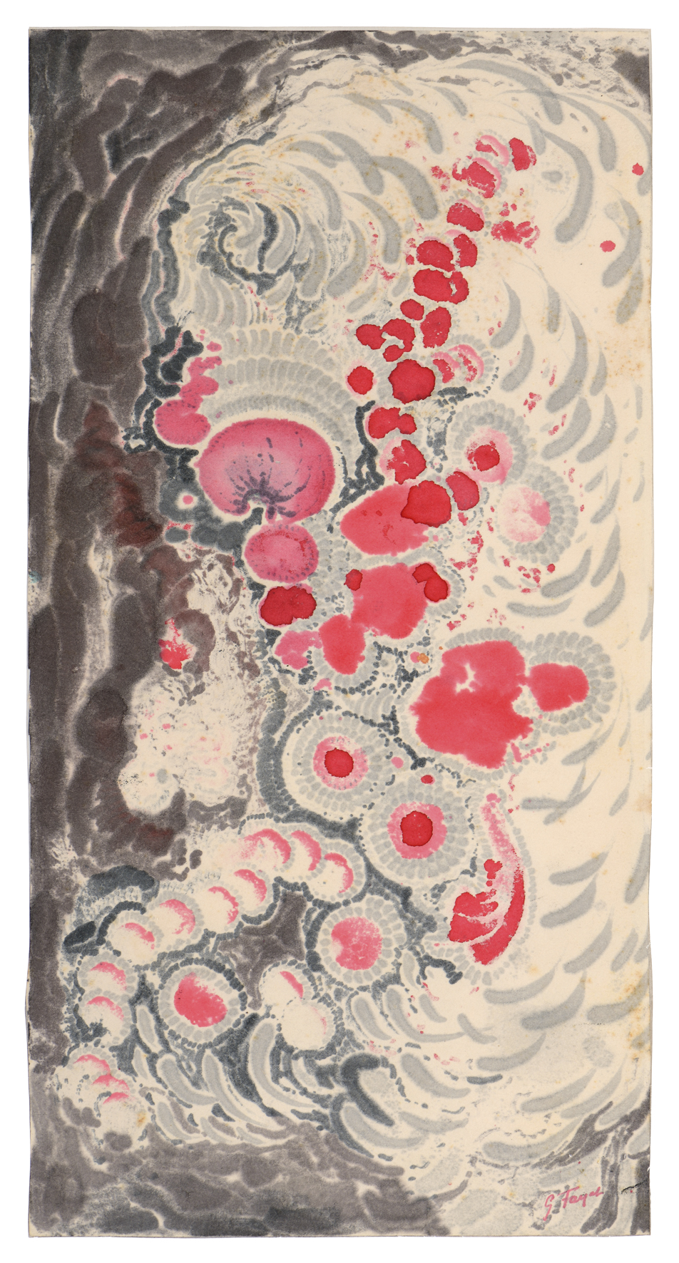 Etude pour tapis, Gustave Fayet, 1918 avant
