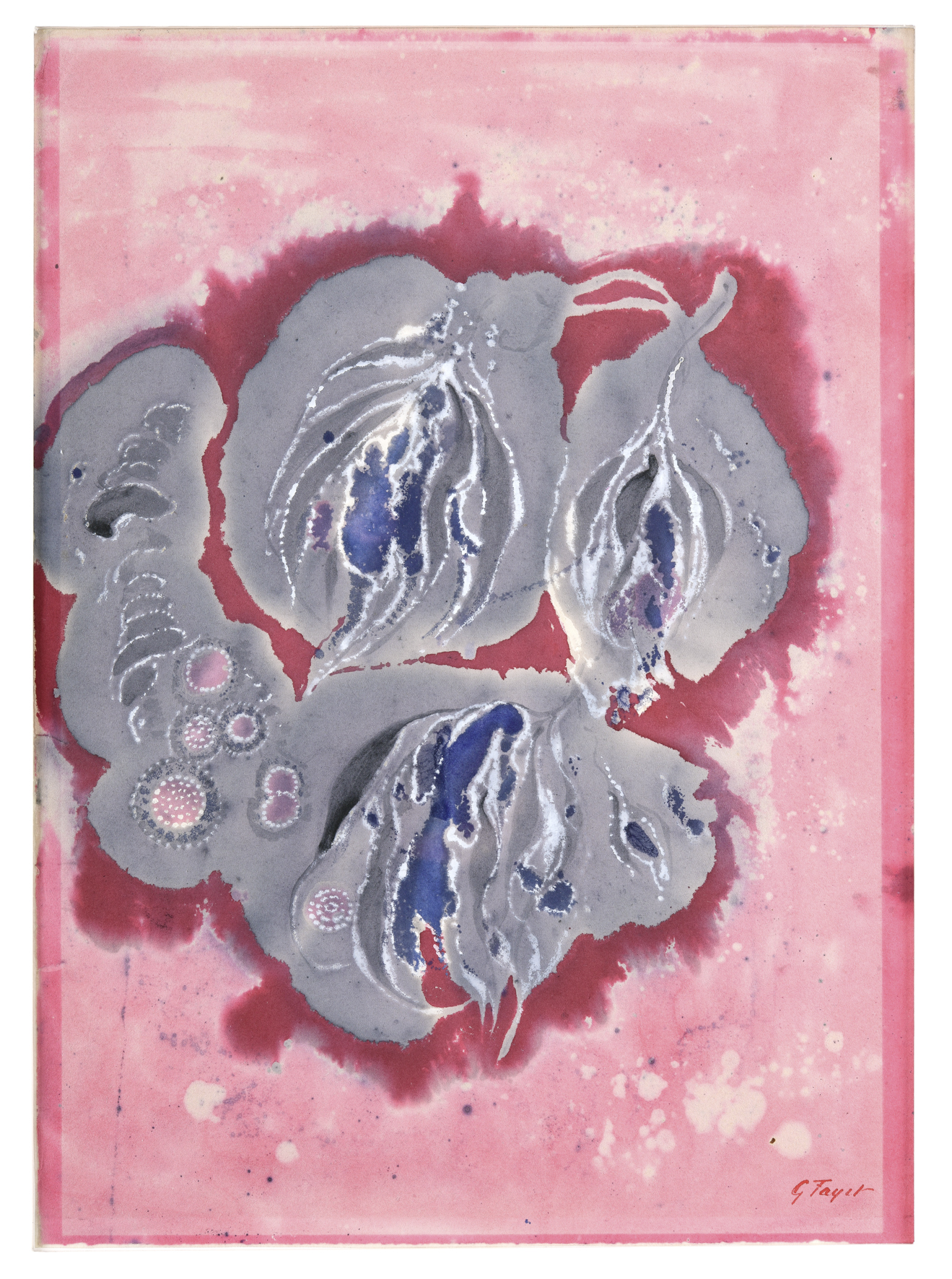 Etude pour tapis, Gustave Fayet, 1918 avant