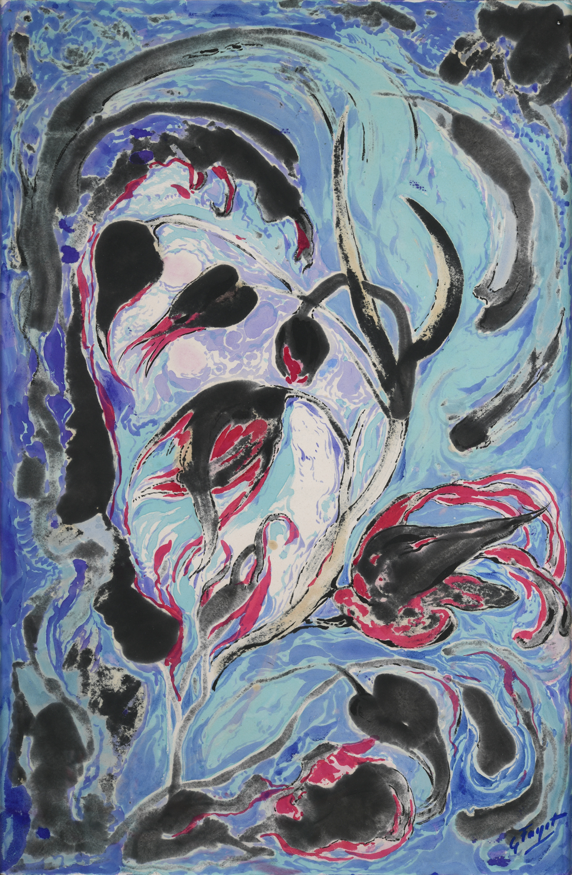 Etude pour tapis, Gustave Fayet, 1918 avant