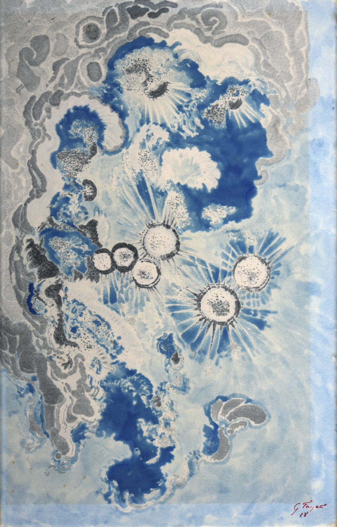 Etude pour tapis, Gustave Fayet, 1918 avant