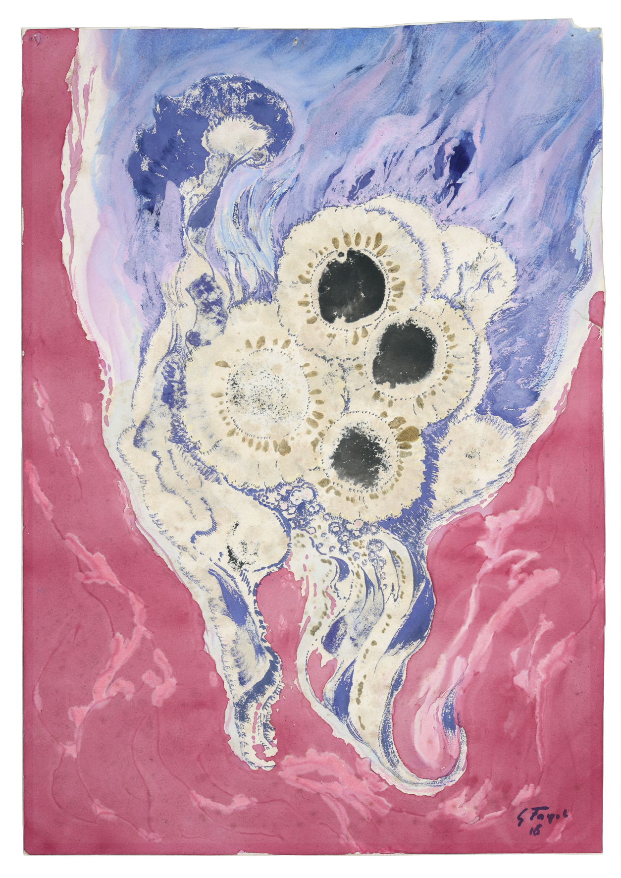 Etude pour tapis, Gustave Fayet, 1918 avant