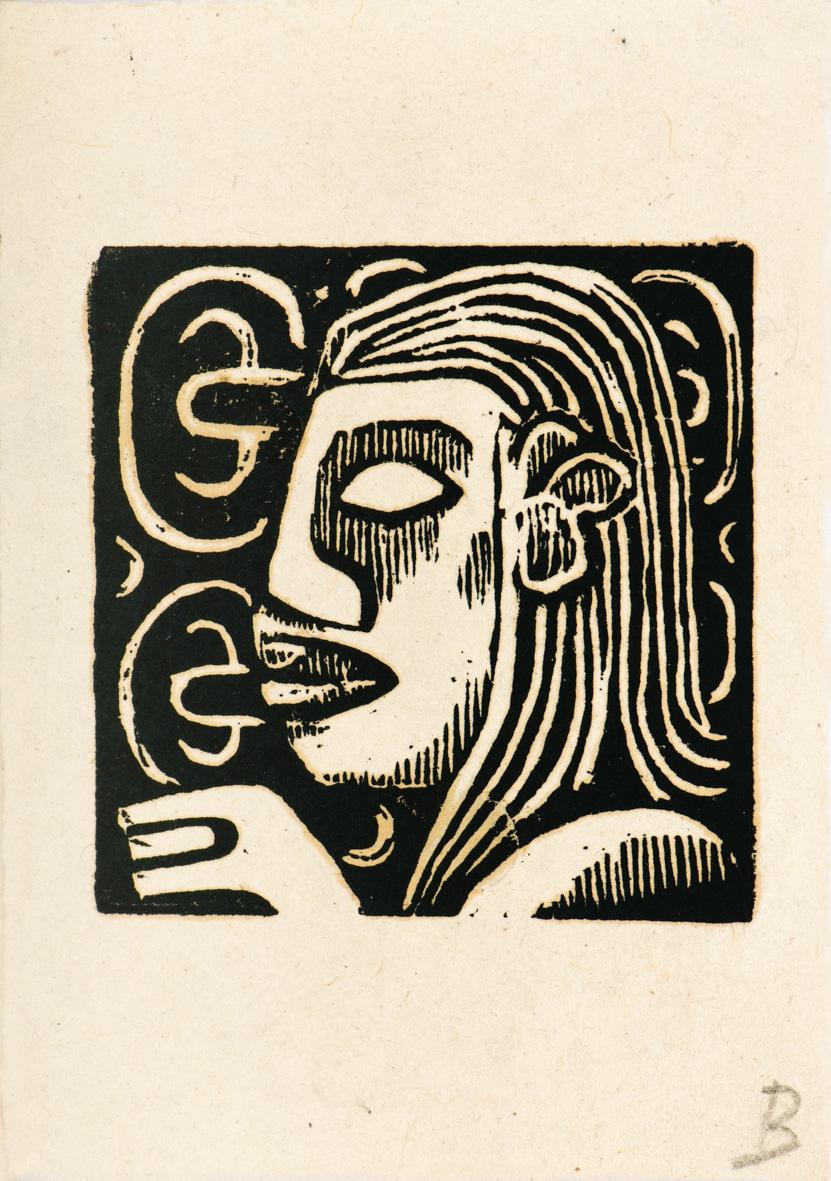 tirage d'après les bois gravés de Noa-Noa page non retenue pour l'édition (élément d'ensemble), George Daniel de Monfreid, 1922-1924